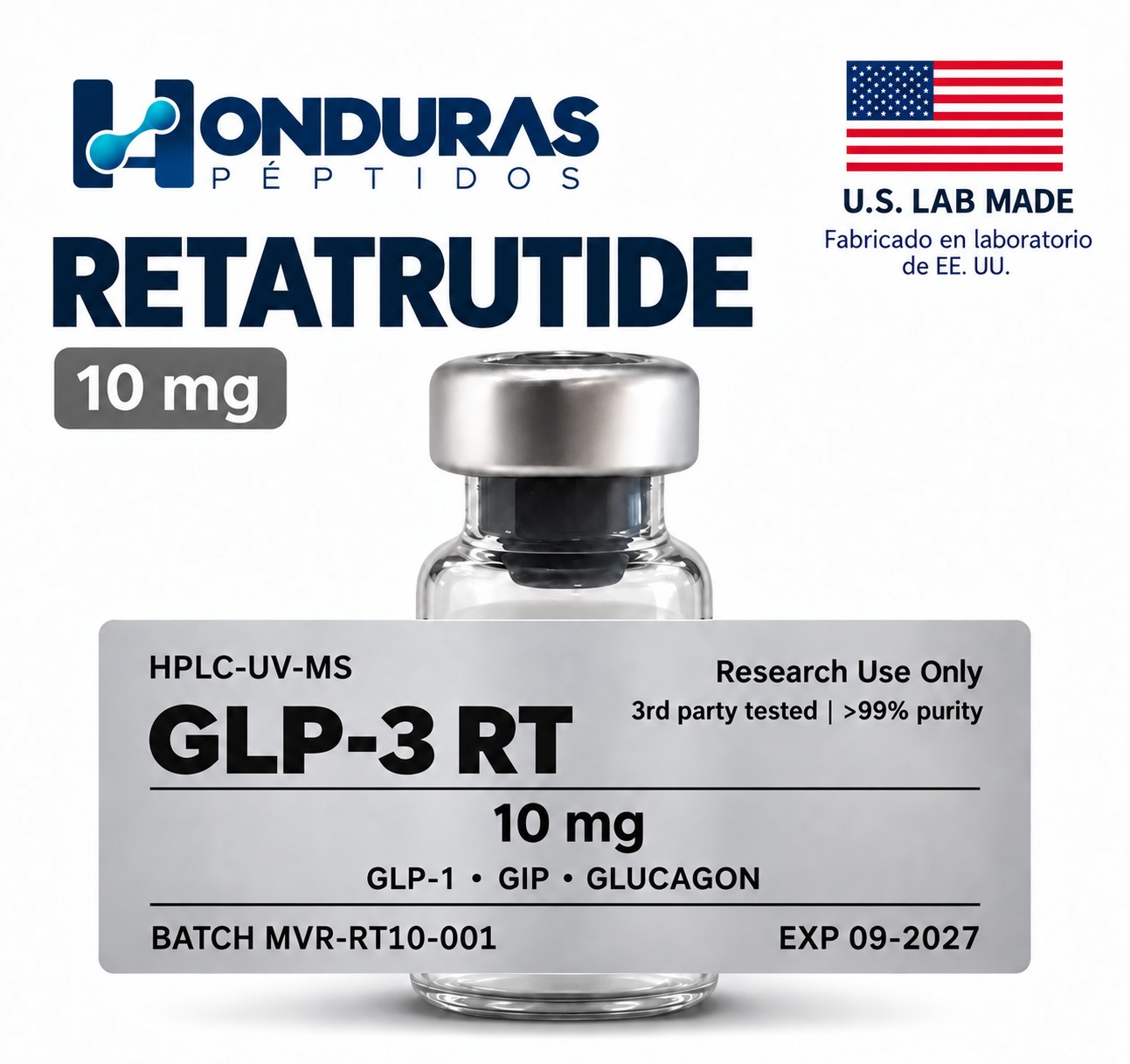 Vial RETATRUTIDE 10 mg